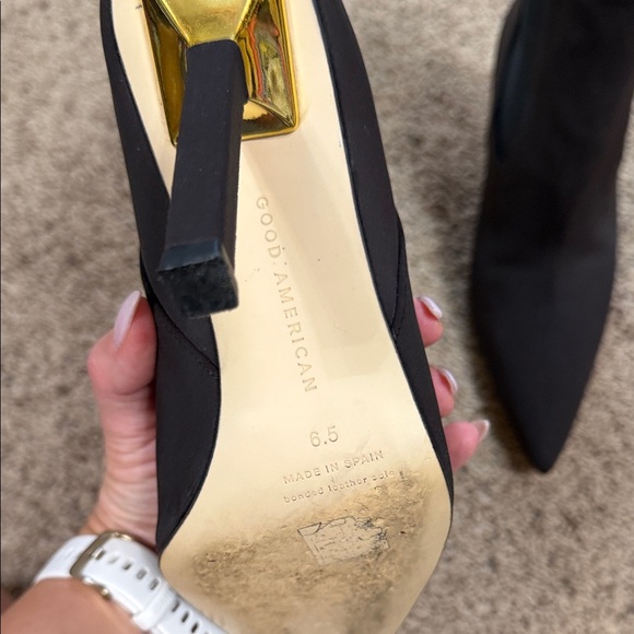 Good American Black Heeled Boots - Picture 3 of 4